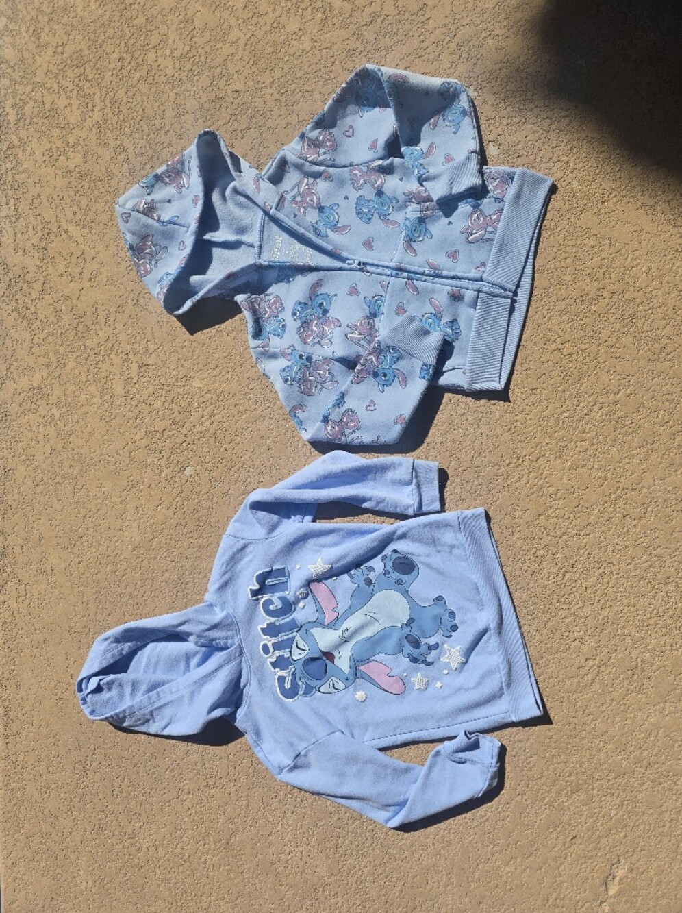 Disney Lilo & Stitch Blue Hooded Kids Sweatshirt Set